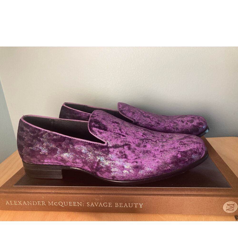 Stacy Adams Loafers Purple Metallic ~ So Sartorial! ~ Men's 8.5 Fits Womens 10.5